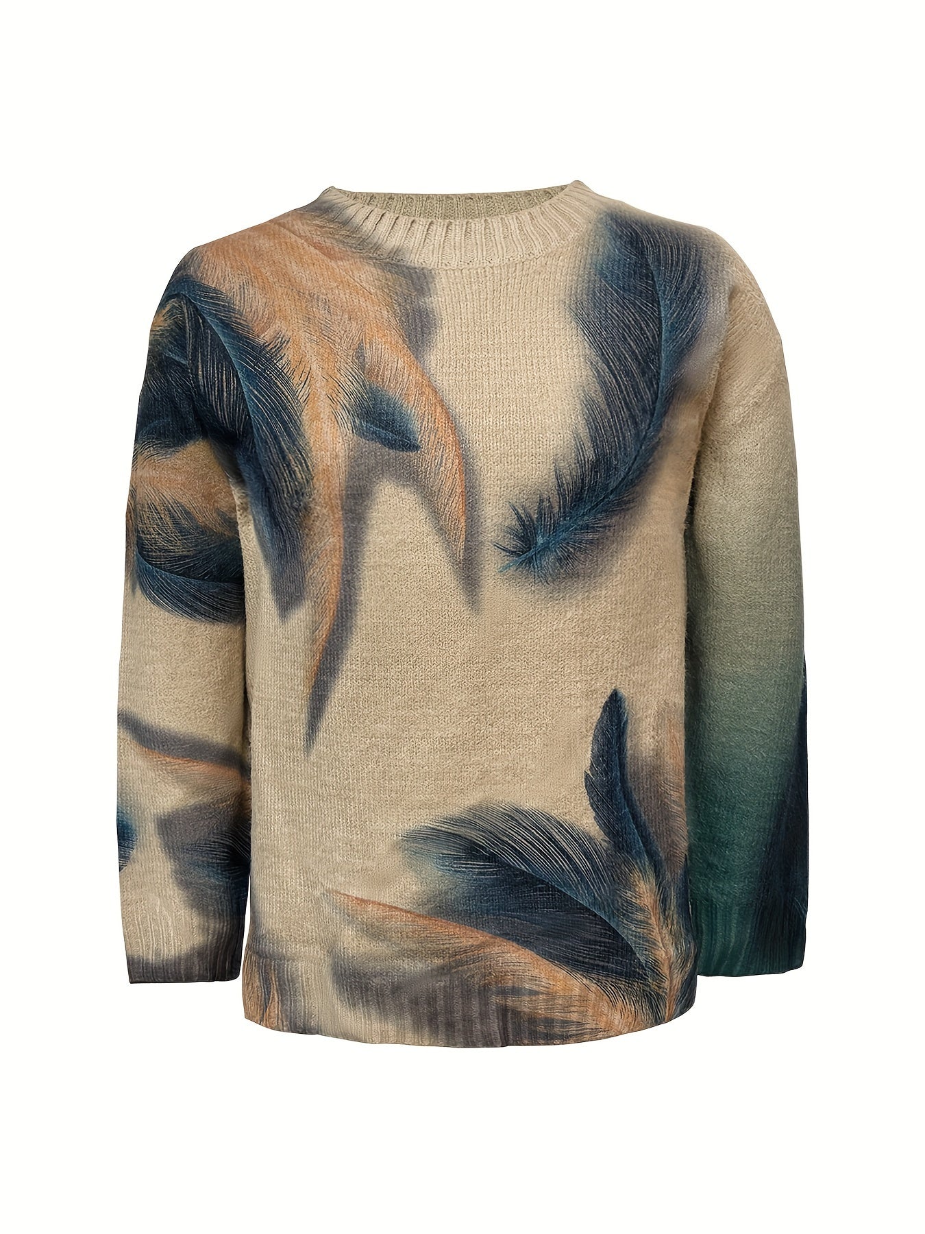 Chloe | Chic Winter Sweater with Elegant Feather Detail