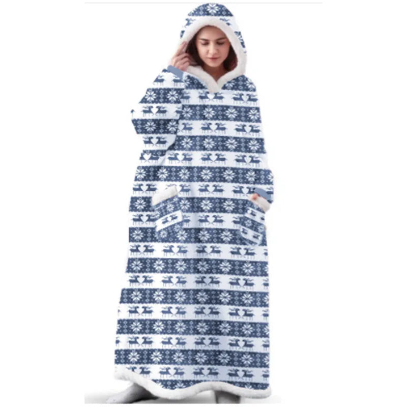 Extra-Large Hooded Blanket Robe