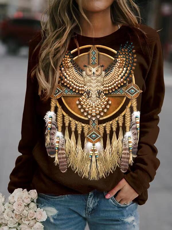 Women's Round Neck Sweater in Two Stylish Designs