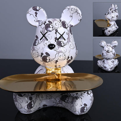Chic Bear Tray for Contemporary Home Decor