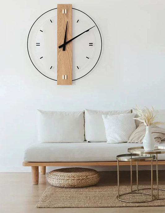 Stille Wanduhr aus Holz – Zeitlose Eleganz für jeden Raum