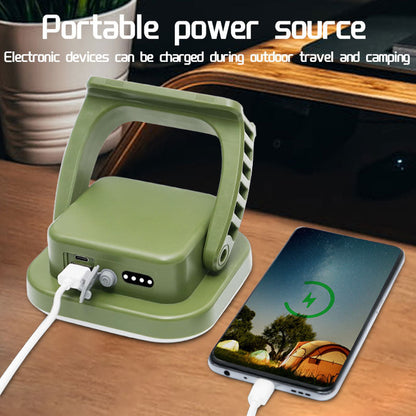 80W Magnetic Solar LED Camping Lamp with Zoom Feature