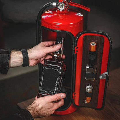 FlameBar | Concealed Fire Extinguisher Minibar - Stylish Hidden Drinks Cabinet for Home Bar Decor