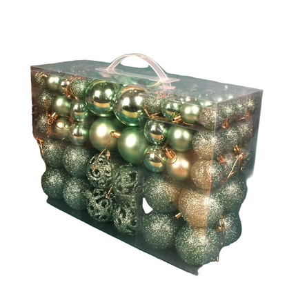 Set of Oversized Christmas Ornaments for Celebrations