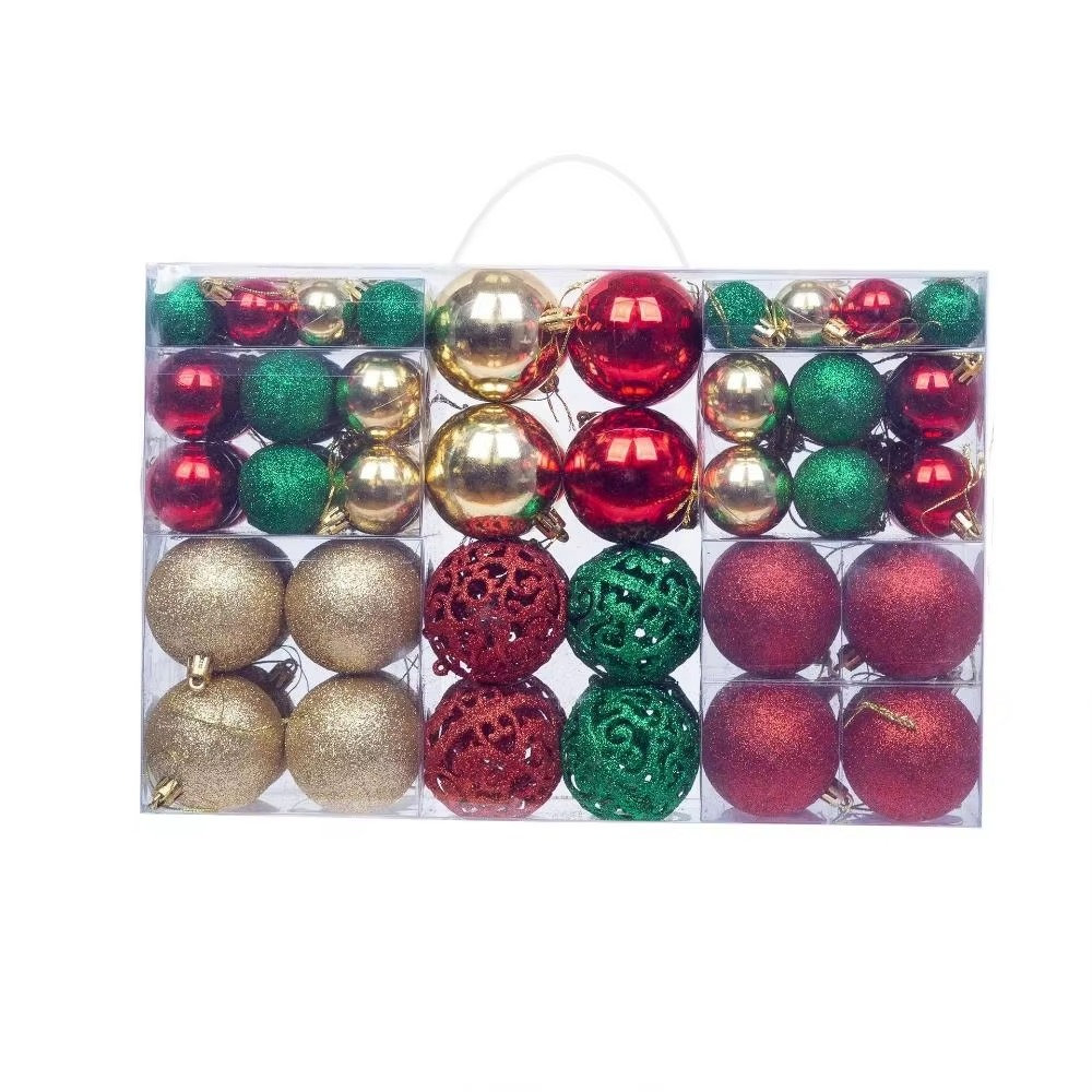 Set of Oversized Christmas Ornaments for Celebrations
