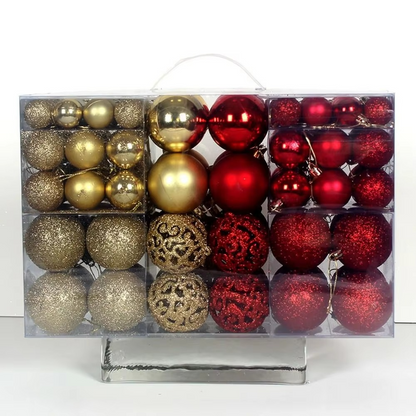 Set of Oversized Christmas Ornaments for Celebrations