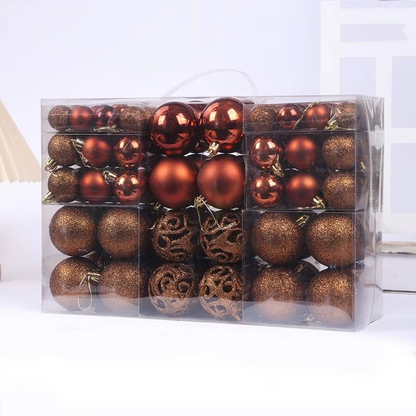 Set of Oversized Christmas Ornaments for Celebrations