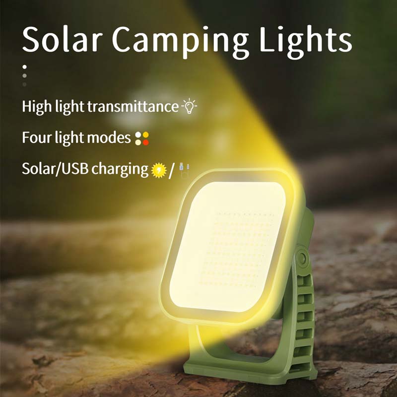 80W Magnetic Solar LED Camping Lamp with Zoom Feature