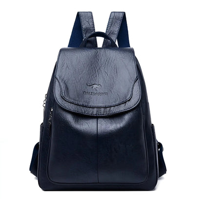 Isabella Classic Leather Backpack for Women