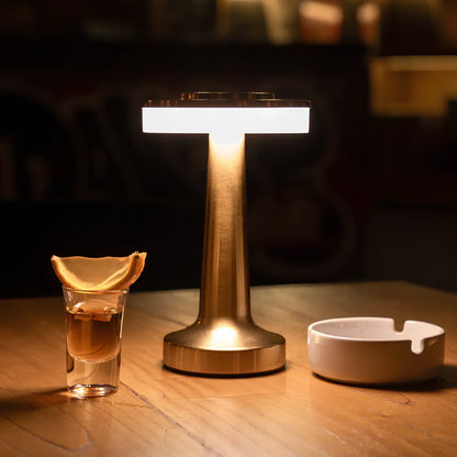 Vintage-Inspired Wireless Table Lamp - LumiBar