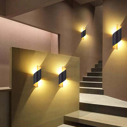 TwistLight Spiral-Shaped Modern LED Wall Fixture