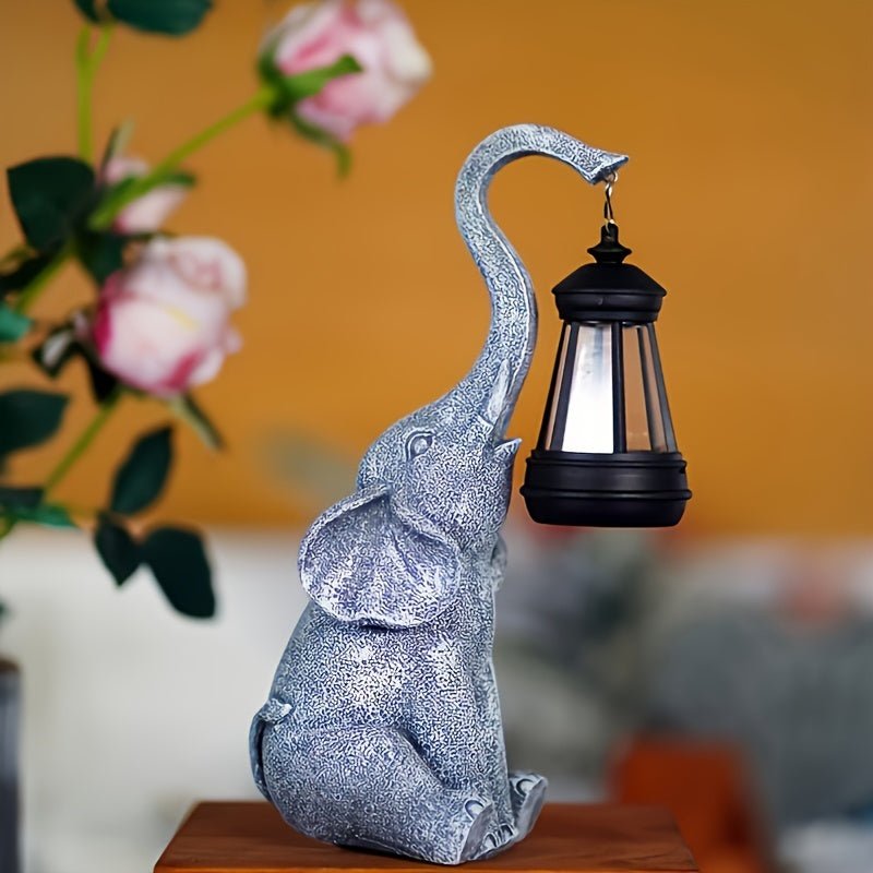 Elephant Glow - Solar-Powered Atmospheric Garden Lantern