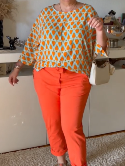 Stylish Colorful Fall Blouse