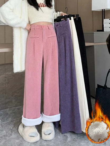 Fenna | Women's Corduroy Pants with Luxurious Soft Lining