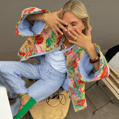 Floral Print Women's Jacket | Chic and Comfortable Style