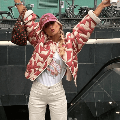 Floral Print Women's Jacket | Chic and Comfortable Style