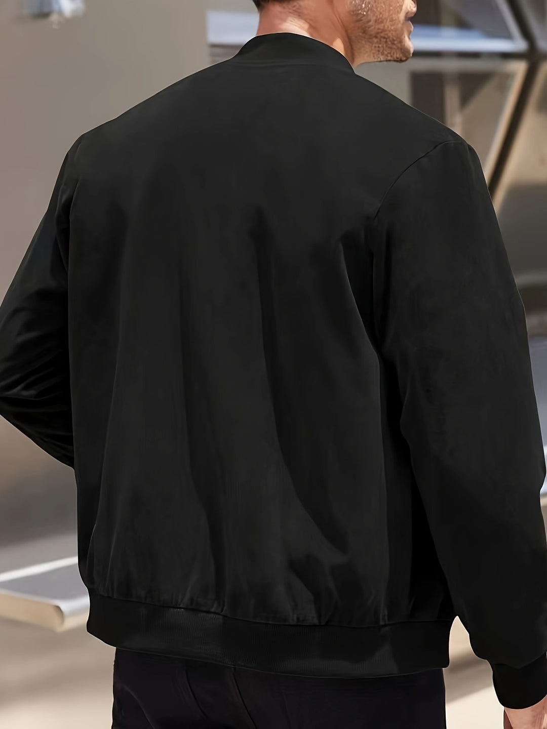 LOMO Men's Round Collar Autumn Jacket