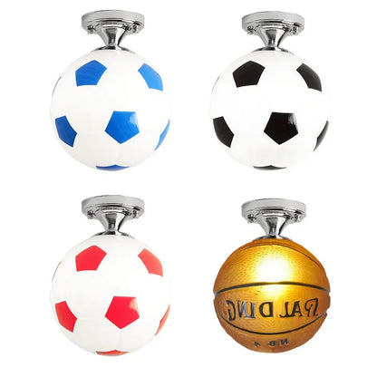 GoalBright Humorous Football-Shaped Ceiling Lamp