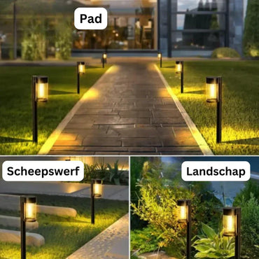 Contemporary Solar Garden Lights - LumiPath