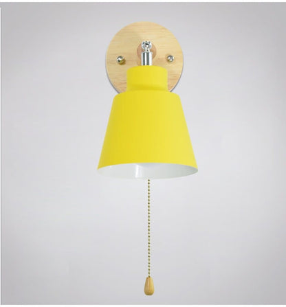 TwistGlow Wall Lamp with Pull Cord Switch