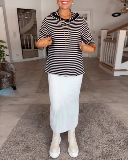 Striped Knit Sweater