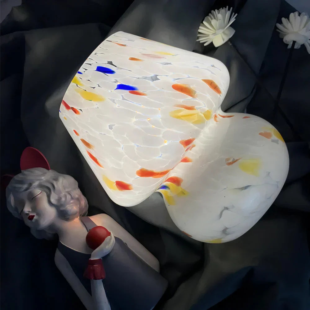 Chic Mushroom-Design Glass Lamp - LumiMush