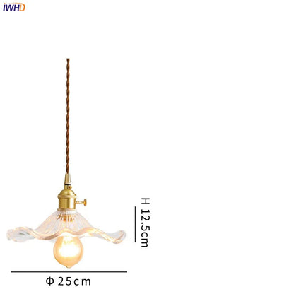 Nordic LED Pendant Light | Vibrant Glass and Copper Fixture for Bedroom, Living Room, and Bar
