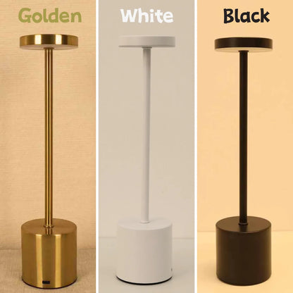 Wireless LED Table Lamp - LumiMetal in Sleek Metal Design