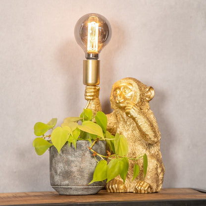 Luxury GoldenChimp Monkey Table Lamp – Elegant Design