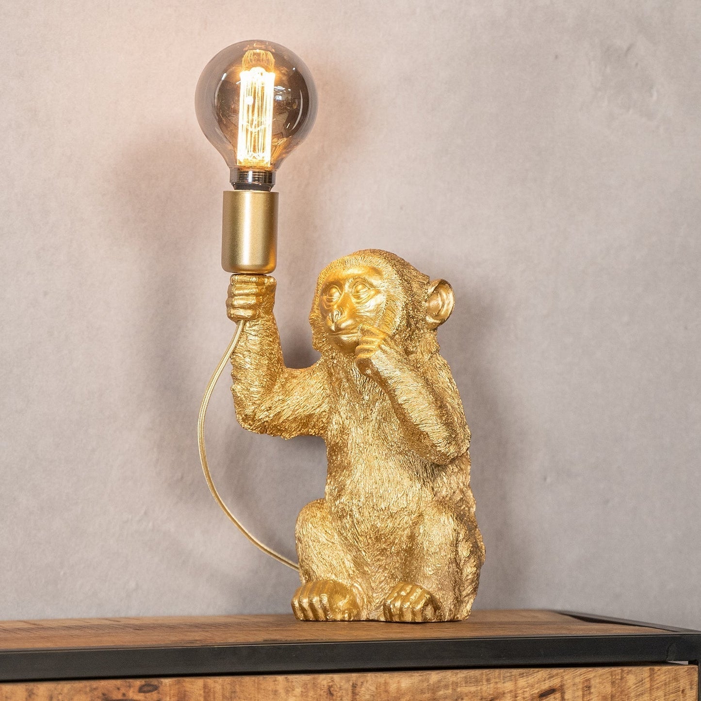 Luxury GoldenChimp Monkey Table Lamp – Elegant Design
