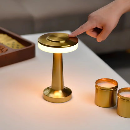 Vintage-Inspired Wireless Table Lamp - LumiBar