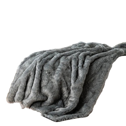 Plush Finish Luxury Faux Fur Throw Blanket
