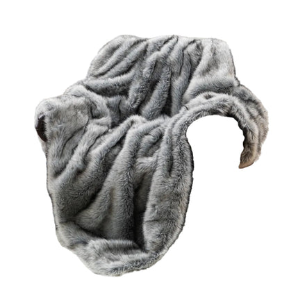 Plush Finish Luxury Faux Fur Throw Blanket