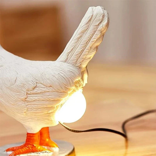 ChickLite: Whimsical Chicken-Shaped Table Lamp
