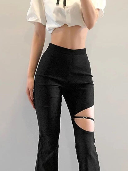 Ilaria | Women's Slim Fit Flared Pants