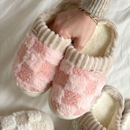 Cozy Thick Cotton Winter Slippers