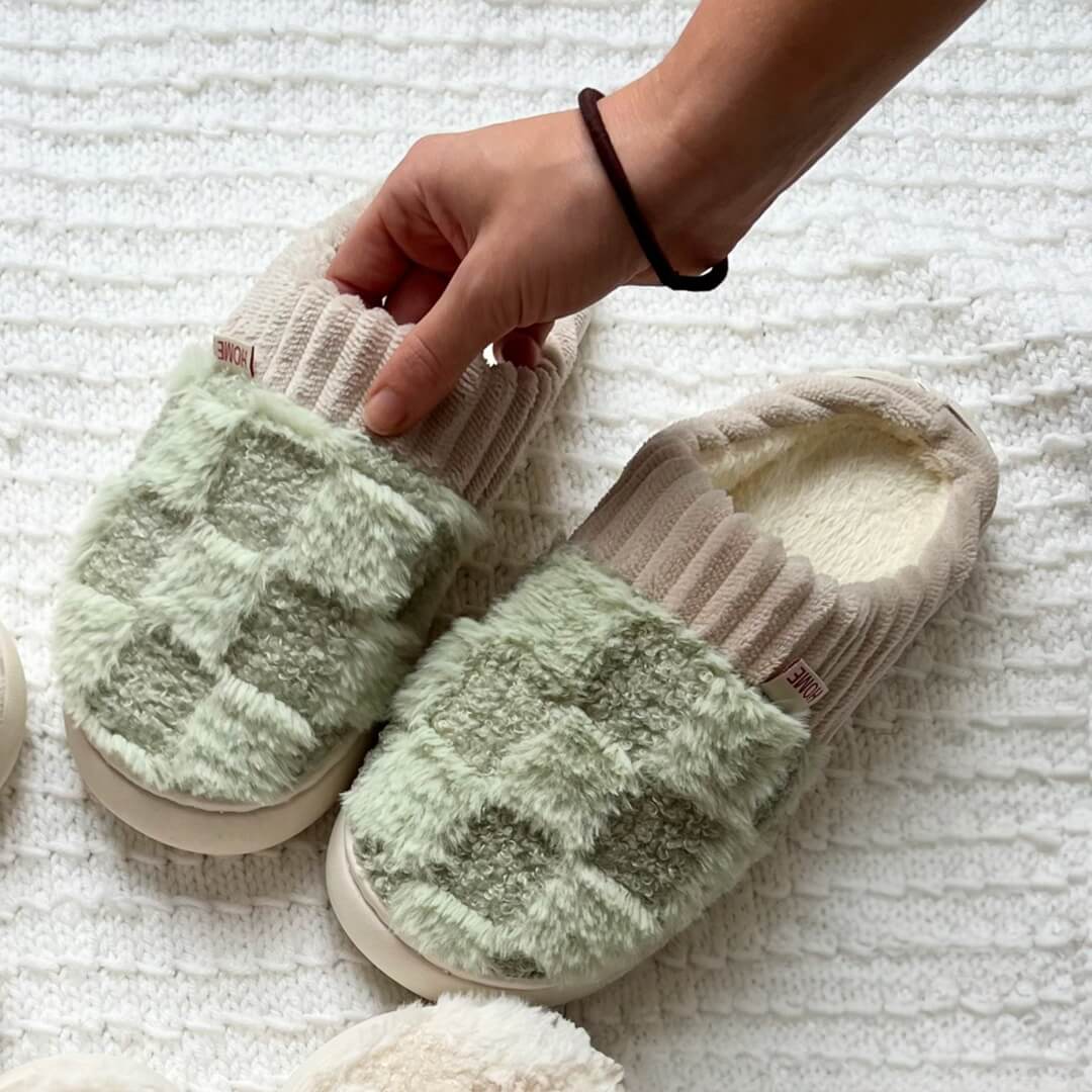 Cozy Thick Cotton Winter Slippers