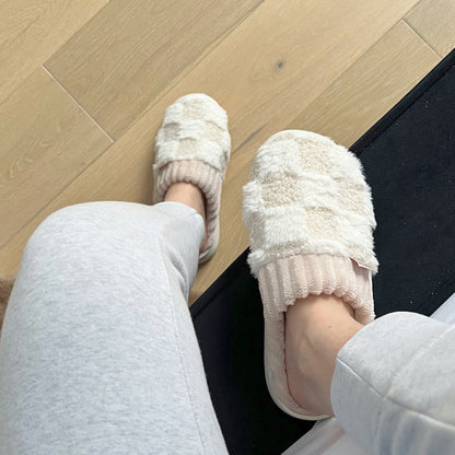 Cozy Thick Cotton Winter Slippers