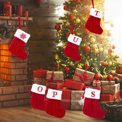 Personalized Christmas Patterned Socks with Embroidered Name