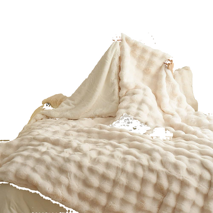 Velvet and Fleece Winter Cuddle Blanket
