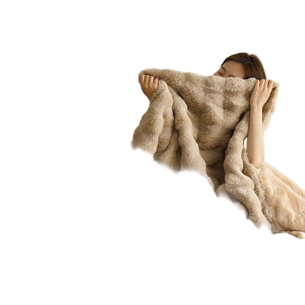 Velvet and Fleece Winter Cuddle Blanket