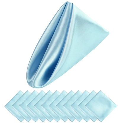 Luxury Satin Napkin Set of 12 for Elegant Table Decor