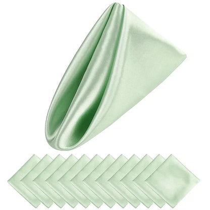 Luxury Satin Napkin Set of 12 for Elegant Table Decor