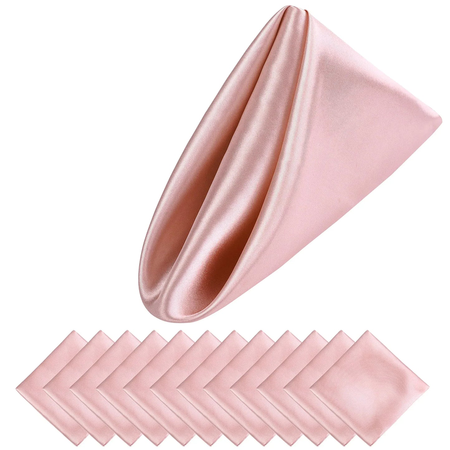 Luxury Satin Napkin Set of 12 for Elegant Table Decor