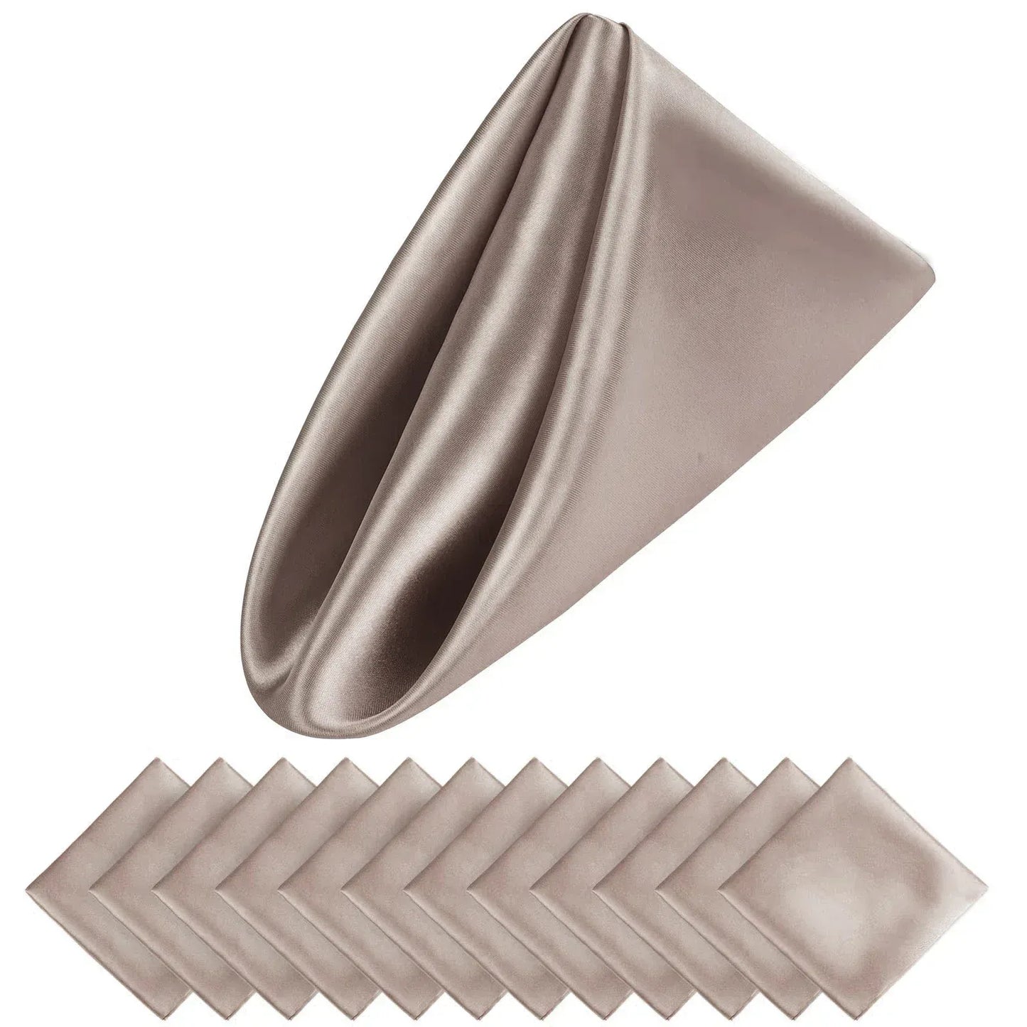 Luxury Satin Napkin Set of 12 for Elegant Table Decor