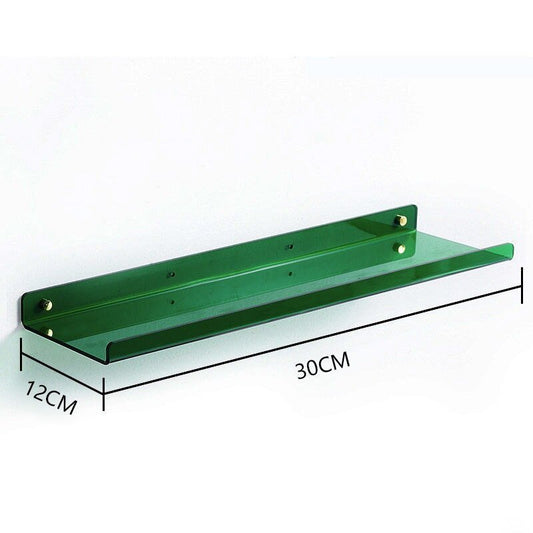 PrismShelf | Colorful Acrylic Floating Shelves for Wall-Mounted Storage in Home & Bathroom Decor