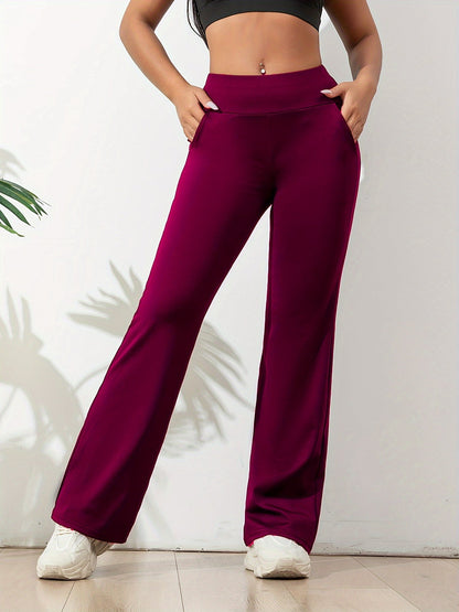 High-Waisted Women's Flared Sports Leggings