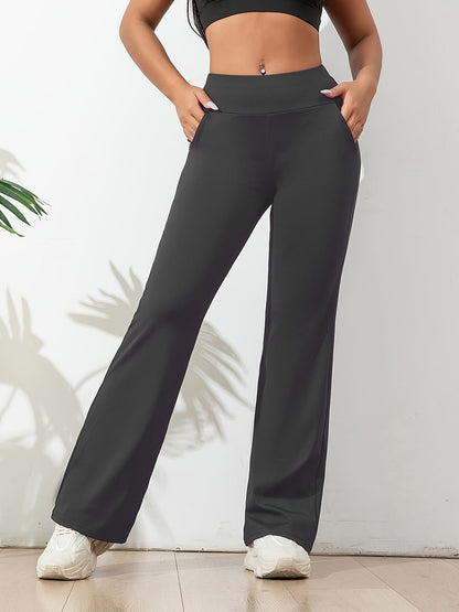 High-Waisted Women's Flared Sports Leggings