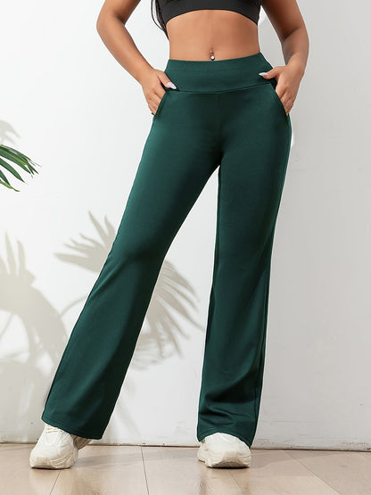 High-Waisted Women's Flared Sports Leggings