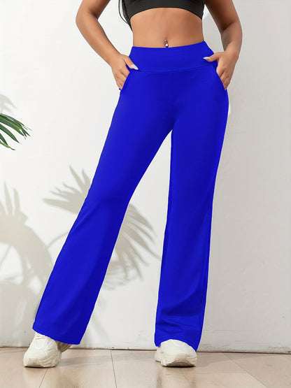 High-Waisted Women's Flared Sports Leggings